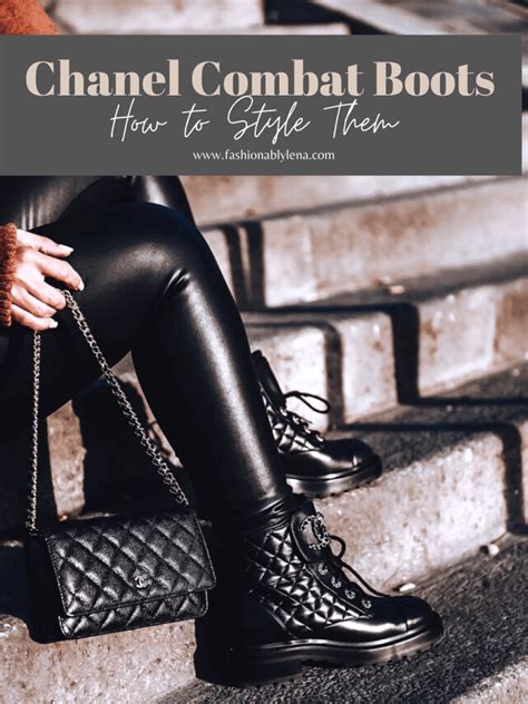 how to style chanel combat boots|chanel interlocking boots.